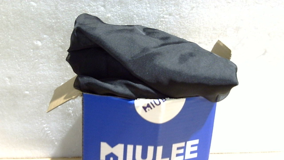 MIULEE Cortinas Sheer Negras 213cm de Largo | Set de 4 Paneles, Voile Filtrante con Bolsillo | Cortinas de Halloween 106x213cm
