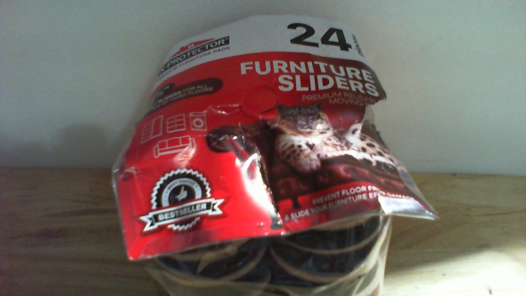 (USADOS) Deslizadores de Fieltro para Muebles X-PROTECTOR, 24 Piezas de 2 1/2 pulgadas, Uso Rudo para Pisos de Madera y Superficies Duras