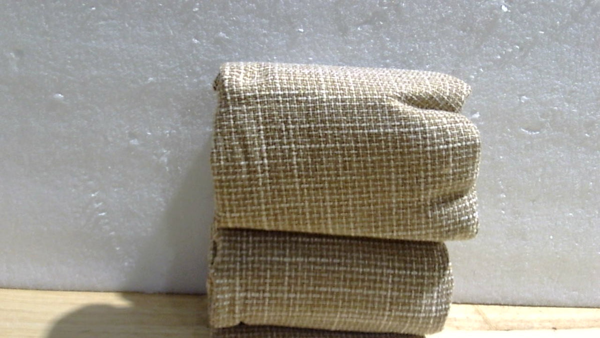 Kevin Textile Fundas de Cojin con Estrellas | Lino Sintetico Ultra Suave | Fundas Decorativas para Dormitorio, Sofa y Auto | Pack de 2, 24x24 Pulgadas, Lino Natural
