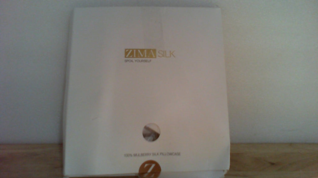Funda de Almohada de Seda ZIMASILK 100% Morera Grado 6A | 600 Hilos con Cierre Oculto | Cuidado de Cabello y Piel | Estandar Blanco