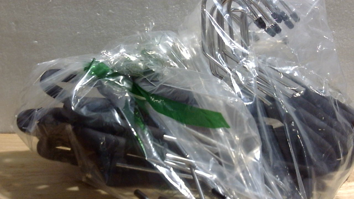 Homa Jia Ganchos para Pantalones y Abrigos de Extremos Abiertos | Pack 19 Antideslizantes con Espuma, Ahorra Espacio
