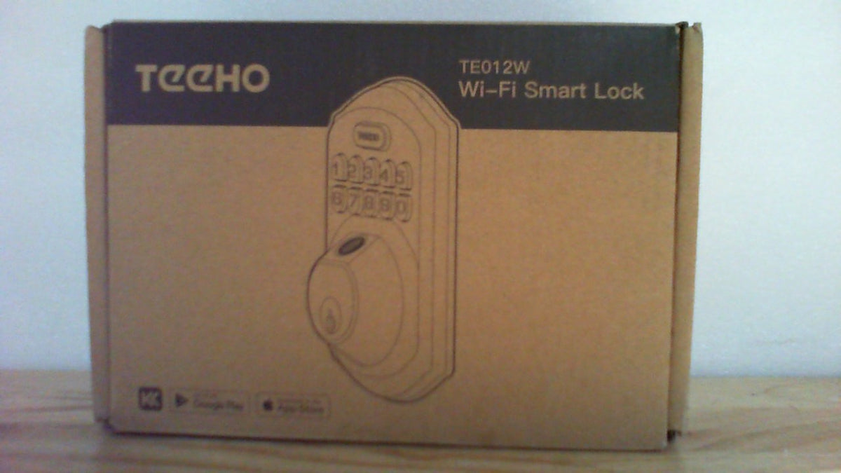 Cerradura Inteligente TEEHO TE012W WiFi | Huella Digital | Teclado sin Llave | Control por App | Alexa | IP55 | Niquel Satinado