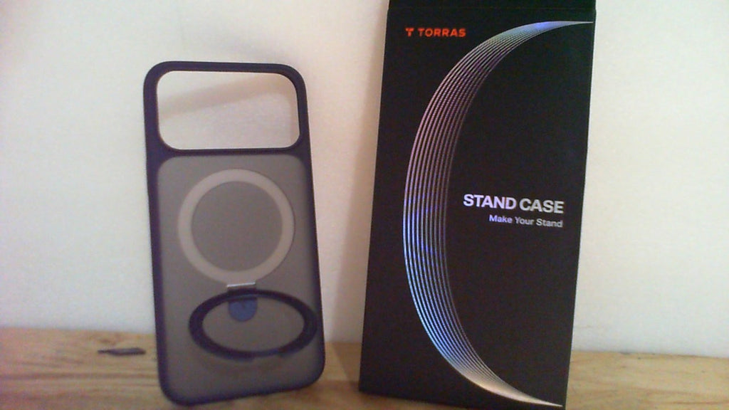 Funda TORRAS Magnetica Ostand para iPhone 17 Pro Max | Grado Militar | Compatible con MagSafe | Soporte Integrado | Control de Camara | Translucida | Azul Profundo