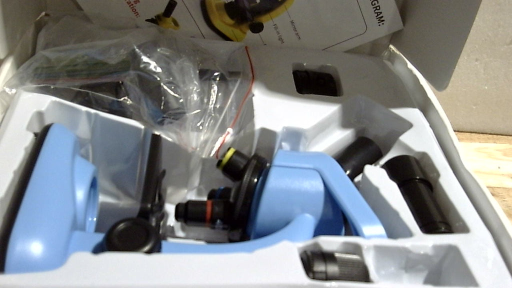 INCOMPLETO-Microscopio para Ninos 40-1600x, Kit STEM con Laminas Preparadas, Luz LED y Herramientas, Juguete Cientifico para Ninos de 6 a 12 Anos