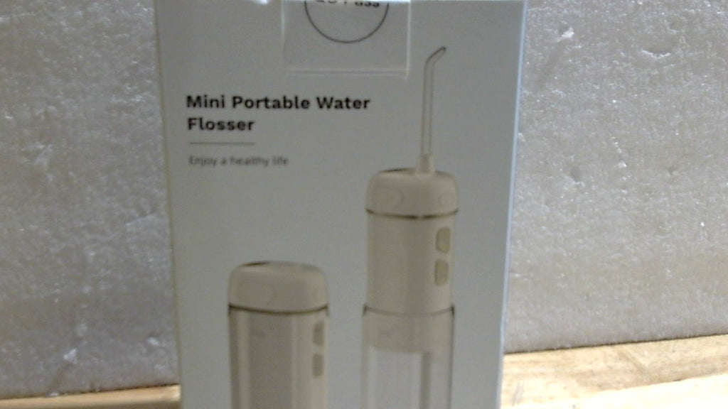 USADO-Hibbent Irrigador Bucal Portátil Inalámbrico | 3 Modos y 4 Boquillas | IPX7 Recargable para Viaje y Ortodoncia