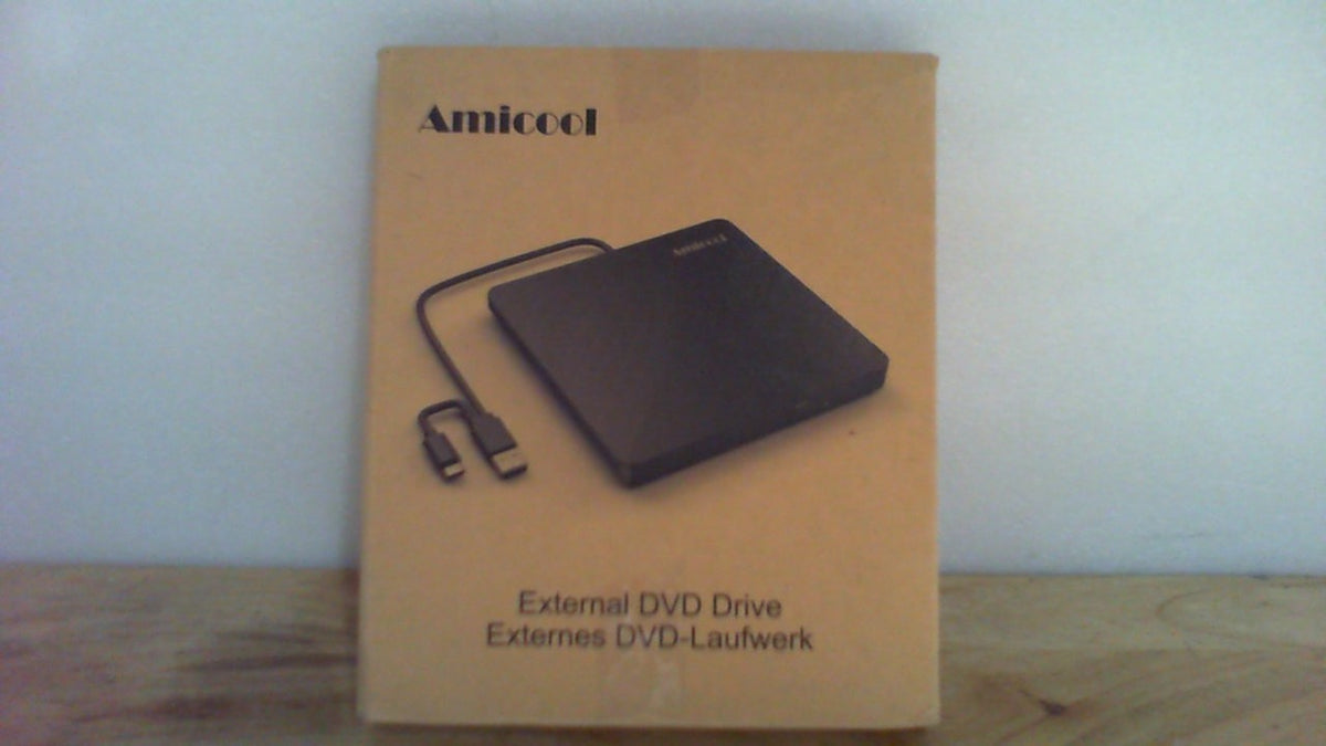 NO INCLUYE EL BOLSO DE TELA. Unidad de CD/DVD Externa Amicool USB-C USB 3.0 | Grabador +/-RW Ultradelgado y Portátil | Para Mac, MacBook, Windows 11/10/8 y Linux