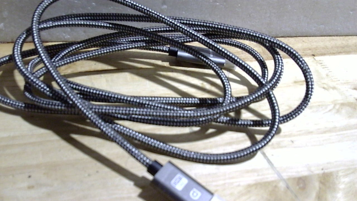 Cable DisplayPort a HDMI 8K 10 ft | 8K@60Hz 4K@120Hz Trenzado de Nylon, DP 1.4 a HDMI 2.1 Unidireccional para PC, Dell, AMD, Lenovo, HP