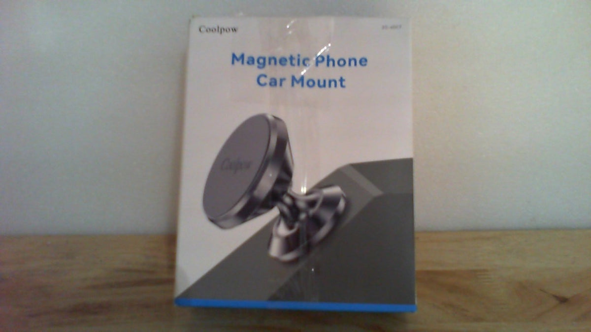 USADO Coolpow 2 Soportes Magneticos de Telefono para Auto | Iman Fuerte con 4 Placas Metalicas | Montaje Universal para Tablero, iPhone y Samsung