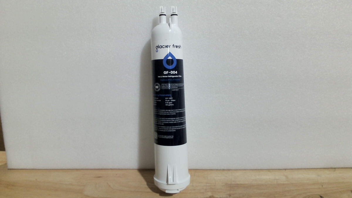 filtro de agua y hielo para refrigerador de la marca GLACIER FRESH (Modelo GF-004). CONTIENE SOLO UNA PIEZA