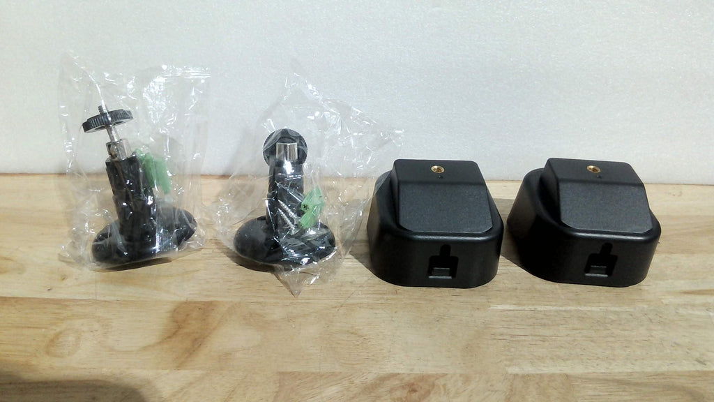 kit de accesorios de montaje para cámaras de seguridad, compuesto por soportes de pared de junta esférica ( DISENO IGUAL A LA SEGUNDA  IMAGEN )