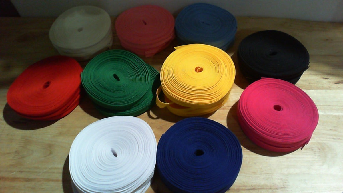 SATINIOR 20 Rollos de Cinta al Bies 12mm 1/2 Pulgada | Doblez Sencillo | 100% Poliester | 10 Colores | 18 Yardas por Color | Costura, Ribetes y Dobladillos
