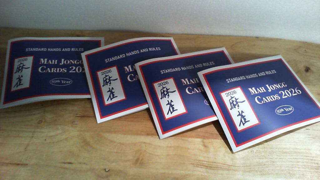 RE RELIURE Cartas de Mahjong Revision 2026 | Letra Grande | Pack de 4