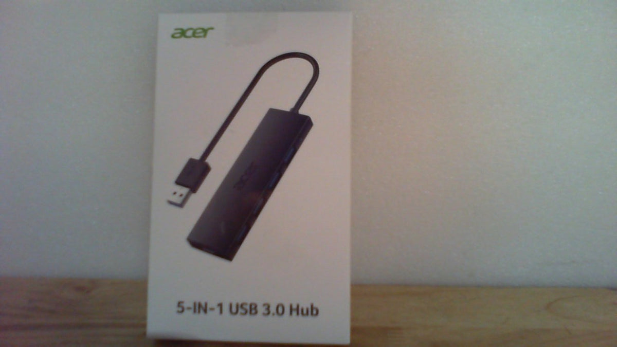 USADO concentrador multi-puerto Acer 5-in-1 USB 3.0 Hub (Modelo ODK350)