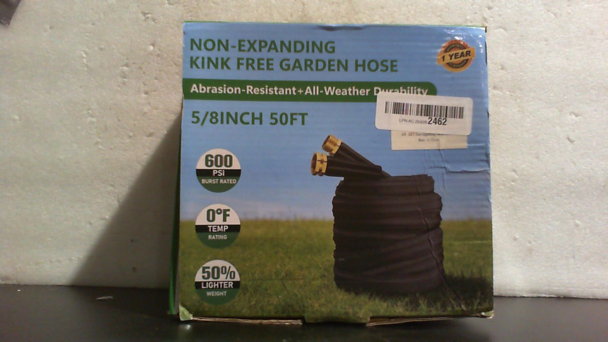 Manguera de Jardin 50 Pies No Expansible | Ultraligera, Sin Torceduras, Resistente a Reventones | Libre de Plomo, Duradera y Flexible | Alta Presion para Patio y Lavar Autos