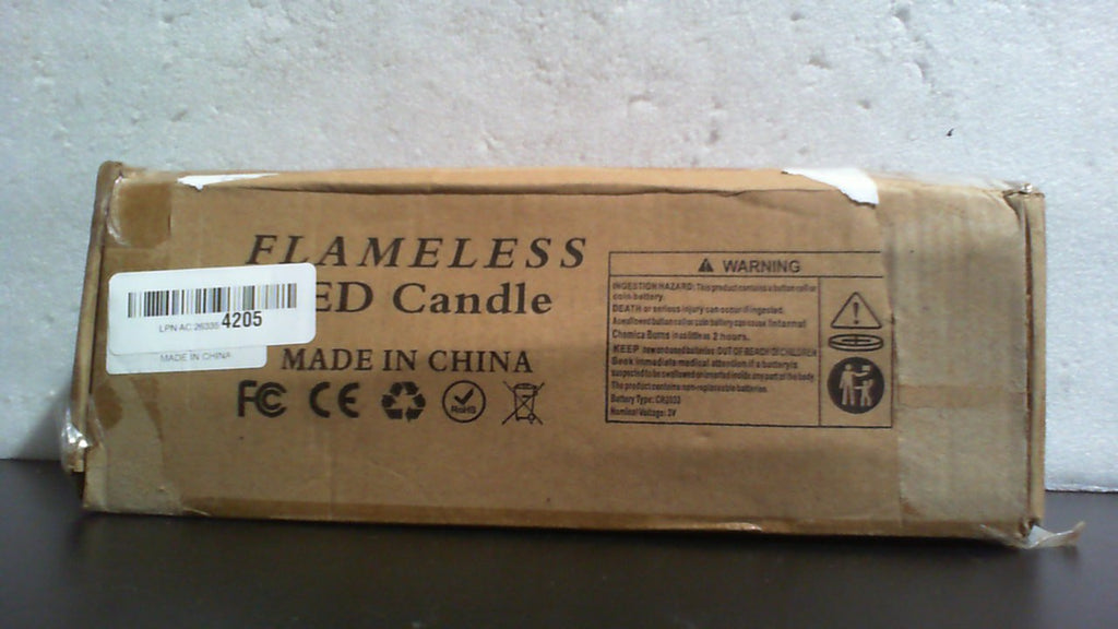 Velas Cónicas LED Hopule 12 Piezas | Sin Llama con Parpadeo | 11 Pulgadas de Largo | A Pilas con Control y Temporizador | Plástico Marfil | Para Boda, Fiesta y Navidad