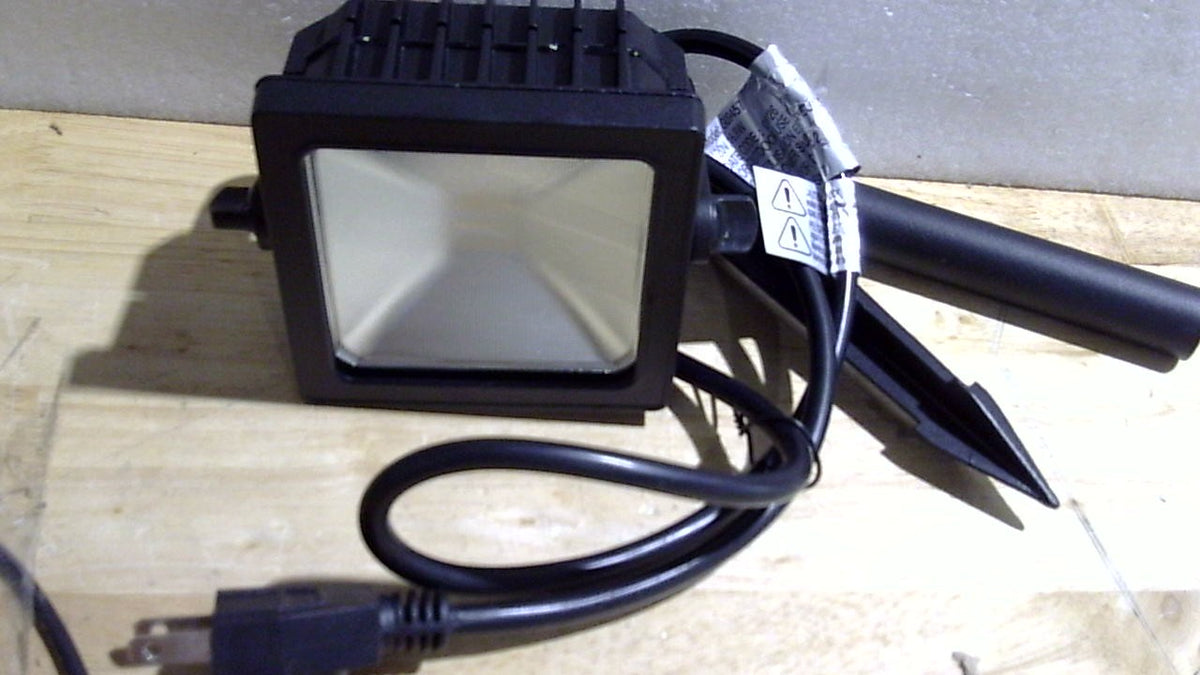 USADO-Foco LED para jardín Vision Home, aluminio, negro.