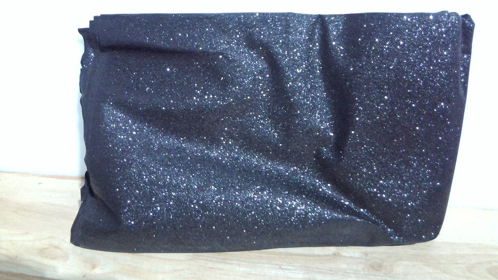 Tapete Alfombra de Pasillo Tatuo 2.46x16.4 pies | Alfombra Tipo Pasarela 55 GSM con Cinta Adhesiva | para Boda, Graduacion y Eventos | Negro con Brillo
