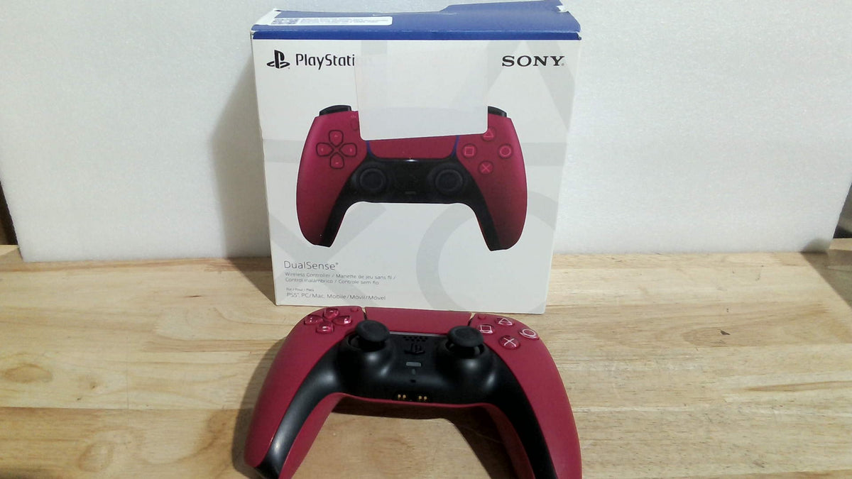ARTICULO SIN ACCESORIOS ) Control Inalámbrico PlayStation DualSense | Rojo Cósmico | Para PS5, PC, Mac y Móvil