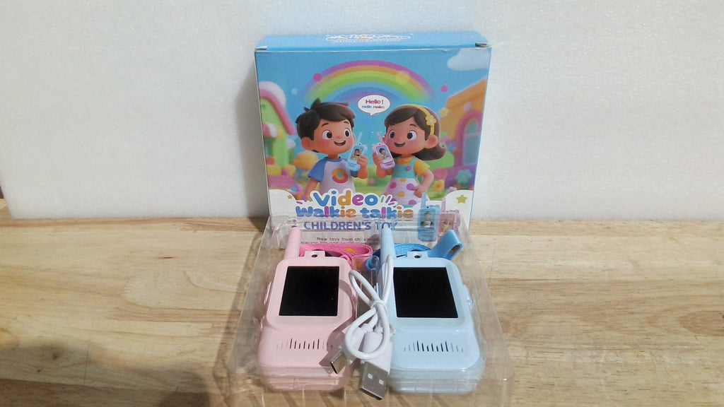 Walkie Talkies con Video HD para Ninos | Camara, Efectos de Voz y Alcance de 300m | Regalo para Ninos y Ninas de 6 a 8 Anos