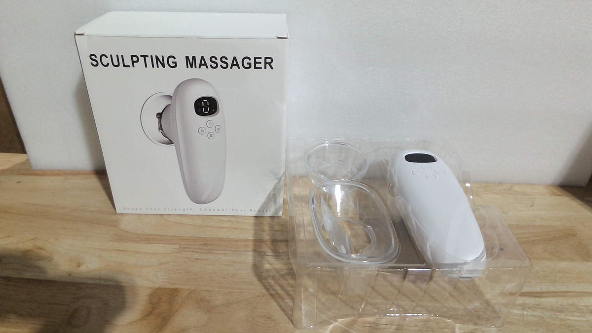 CONTIENE 3 PIEZAS ) PRODUCTO VIENE COMO SE MUESTRA EN LA SEGUNDA IMAGEN  )  Maquina de Esculpir Corporal 3 en 1 Body Smart | Herramienta de Masaje Anticelulitico | para Piernas, Abdomen, Brazos y Cintura | Relaja Musculos y Tensa la Piel