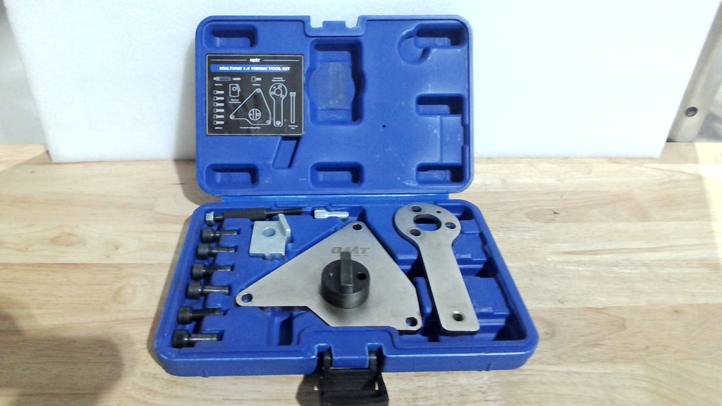 ARTICULO VIENE COMO SE MUESTRA EN LA SEGUNDA IMAGEN ) Orion Motor Tech Kit de Herramientas de Sincronizacion MultiAir 1.4 | Kit de Distribucion del Motor para Fiat, Alfa Romeo, Dodge y Lancia | 11 Piezas con Herramient