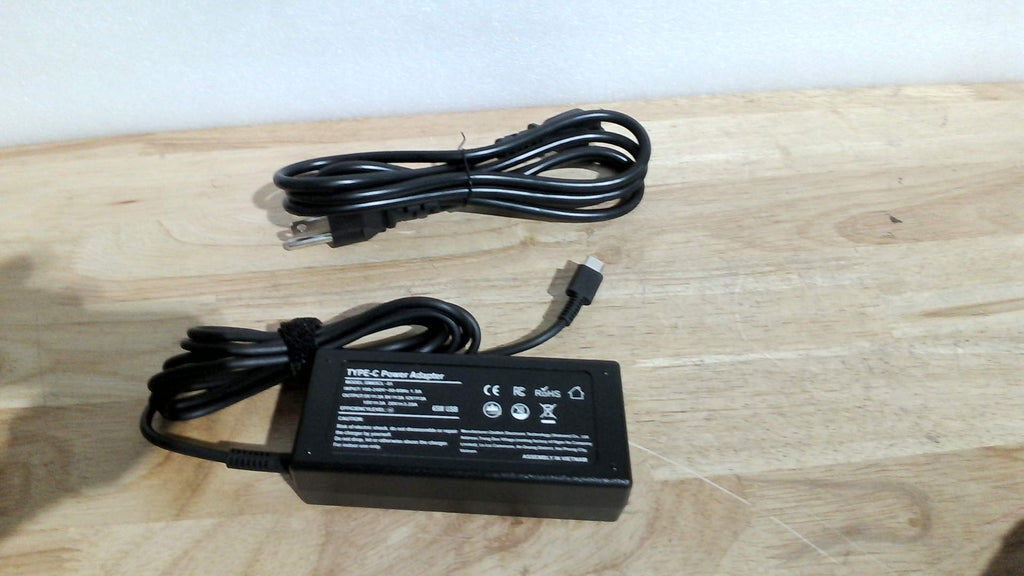 PRODUCTO VIENE COMO SE MUESTRA EN LA SEGUNDA IMAGEN  ) Cargador de Laptop SLE-TECH 65W USB-C | Compatible con Lenovo ThinkPad X1 Carbon Gen 6-9, T14 T15 E14 E15 L13, Yoga 7i 9i, Chromebook | Adaptador AC Tipo C