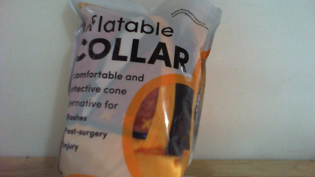 USADO BENCMATE Collar Inflable para Perro | Alternativa al Cono | Suave para Perros y Gatos Pequenos, Medianos y Grandes | Recuperacion Postoperatoria | Talla XL | Cowboy