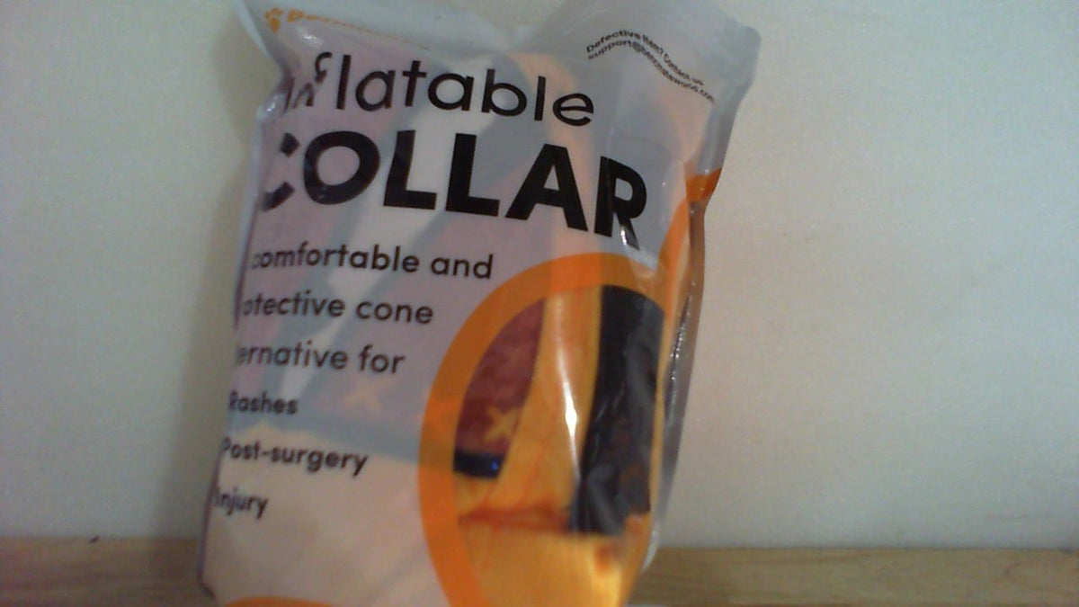 USADO BENCMATE Collar Inflable para Perro | Alternativa al Cono | Suave para Perros y Gatos Pequenos, Medianos y Grandes | Recuperacion Postoperatoria | Talla XL | Cowboy