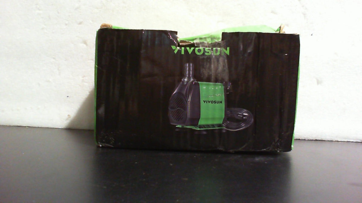 VIVOSUN Bomba Sumergible 800GPH 3000L/H 24W | Bomba de Agua Ultra Silenciosa Elevacion 3m Cable 2m 3 Boquillas Acuario Fuente Verde