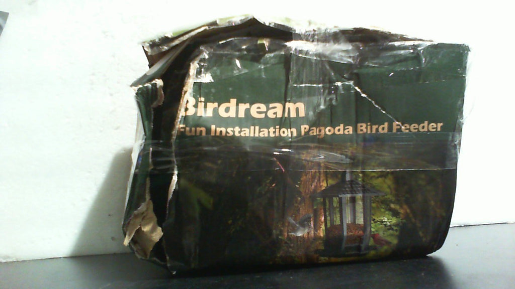 Birdream 2 Comederos para Pajaros de Exterior | Diseno Retro de Pagoda para Colgar | Atrae Aves Silvestres como Cardenales y Gorriones | Verde