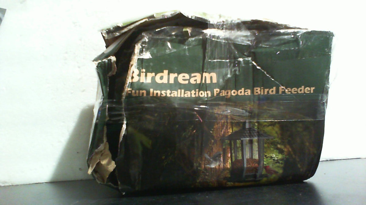 Birdream 2 Comederos para Pajaros de Exterior | Diseno Retro de Pagoda para Colgar | Atrae Aves Silvestres como Cardenales y Gorriones | Verde