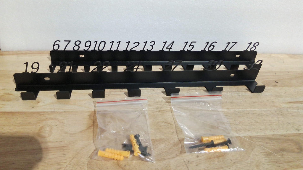 SOLO CONTIENE 2 UNIDADES COMO SE MUESTRA EN LA SEGUNDA IMAGEN  )Vakonyx Organizador de Llaves de Pared de Metal | Soporte de Herramientas Multi-Tamano con Sistema Numerado para Casa y Garaje, para 20 Llaves (6mm a 32mm)