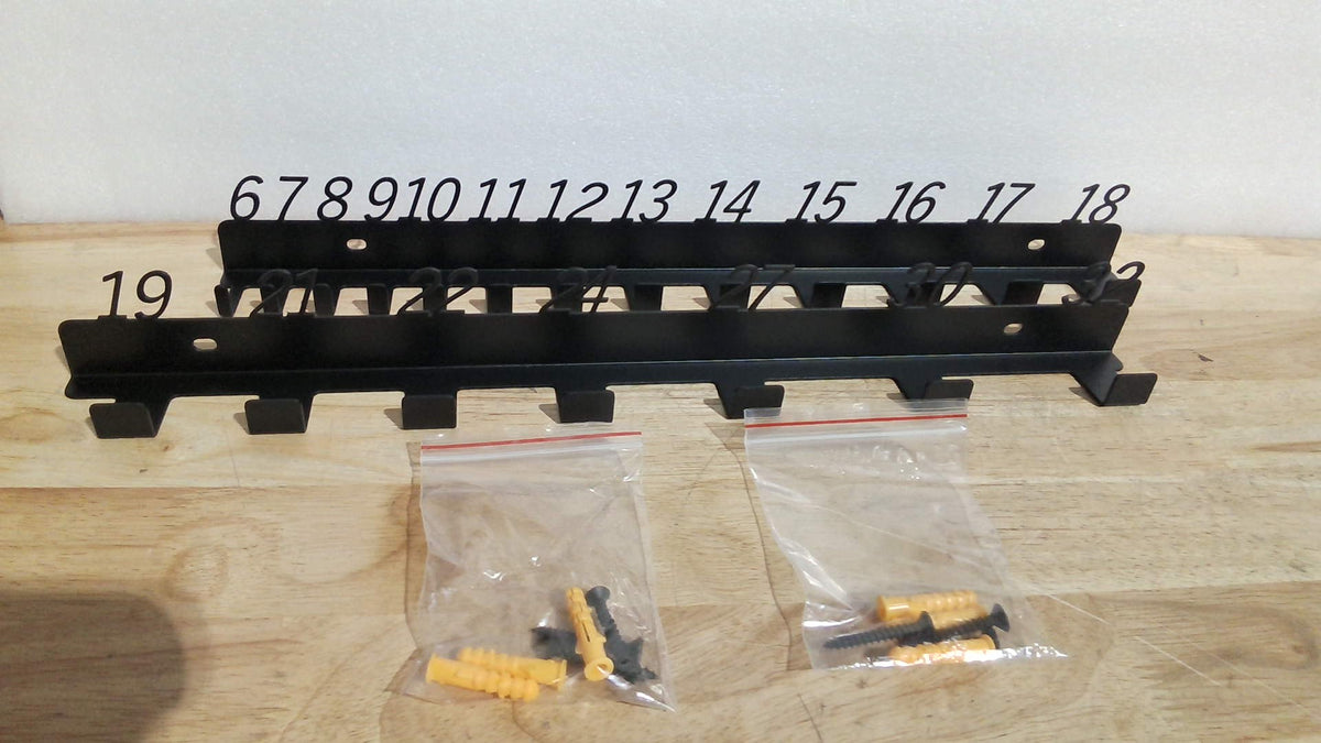 SOLO CONTIENE 2 UNIDADES COMO SE MUESTRA EN LA SEGUNDA IMAGEN  )Vakonyx Organizador de Llaves de Pared de Metal | Soporte de Herramientas Multi-Tamano con Sistema Numerado para Casa y Garaje, para 20 Llaves (6mm a 32mm)