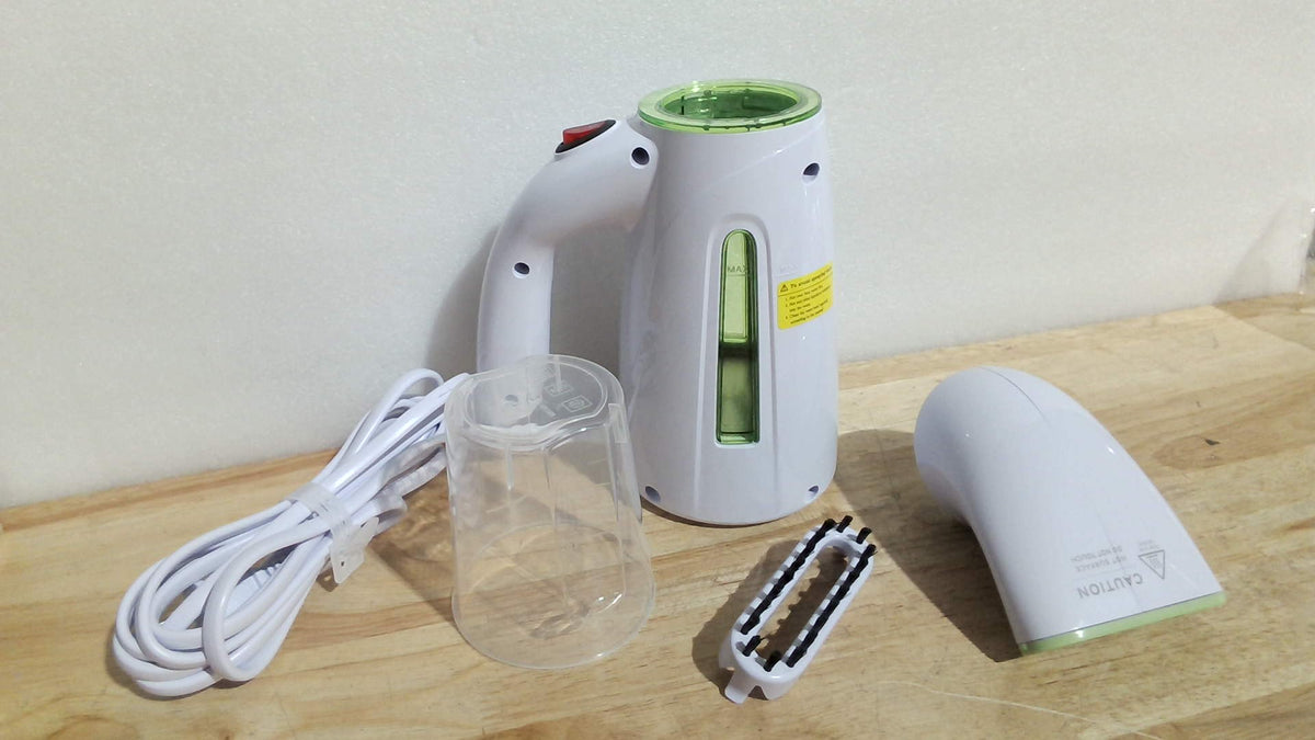 OGHom Vaporizador de Ropa Portatil de Mano | Vaporera de Prendas 240ml 700W, Viaje, Calentamiento Rapido en 30 Segundos (Verde Suave) ARTICULO VIENE COMO SE MUESTRA EN LA SEGUNDA IMAGEN