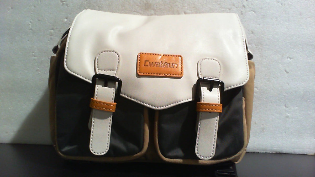 Bolso para Camara Cwatcun Compacto | Mensajero Impermeable con Portatripode | Canon Nikon Sony Fuji DSLR