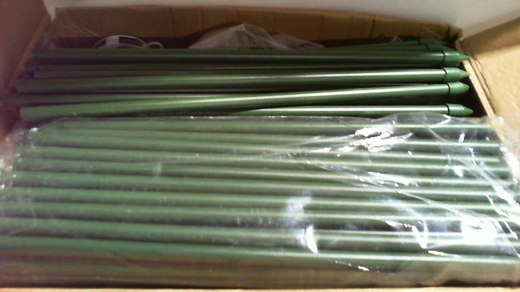 USADO (VER NUMERO DE VARILLAS) Laodier Set de 3 Jaulas para Tomates con Bolsas de Cultivo de 17 Galones | Cuadradas de 47 pulgadas, Servicio Pesado | Soporte para Vegetales y Flores Trepadoras