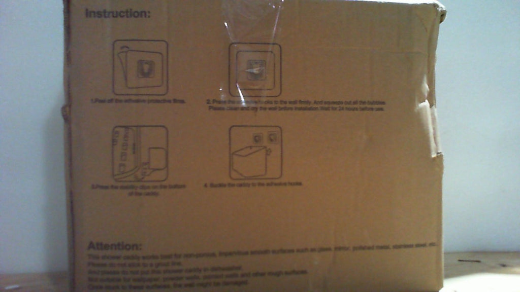 Eunion Organizador de Juguetes de Baño | Cesta de Ducha Montada en Pared Sin Taladro | Gran Capacidad Blanco 2 Pack