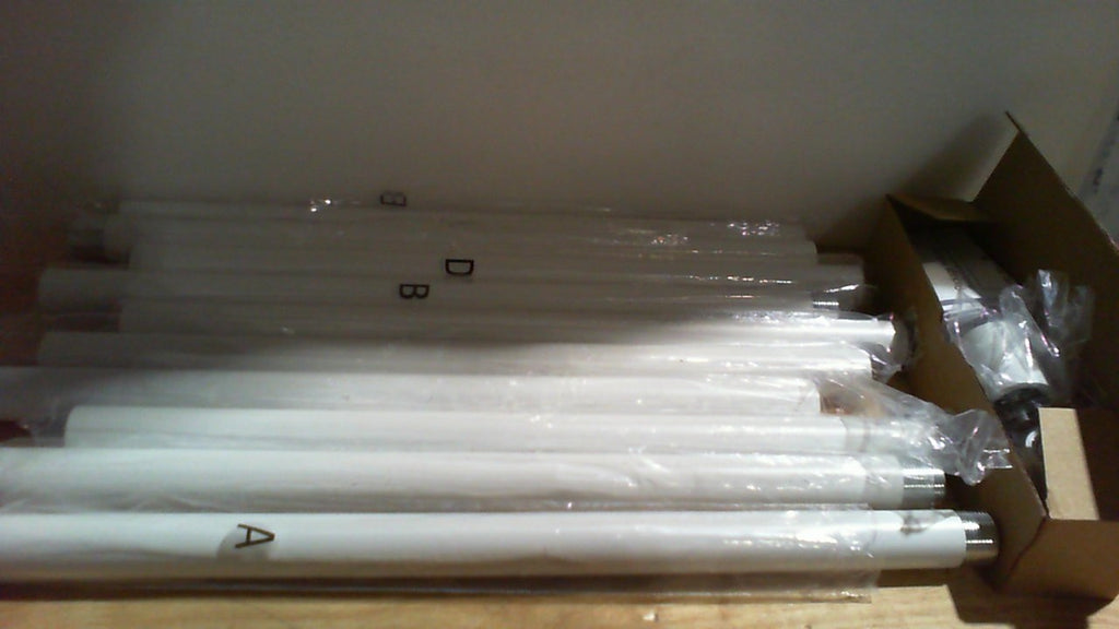 IFELS Cortineros de Uso Rudo para Ventanas 72 a 144 pulgadas | 1 pulgada, Blanco, para Exterior, Granja, Dormitorio y Sala, Ajustable y Facil Instalacion (30-150 pulgadas)