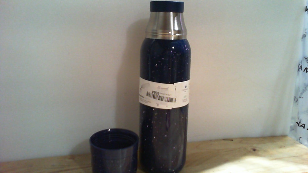 Ello Therma Termo de Acero Inoxidable 32oz | Aislado para Bebidas Frías y Calientes | Tapa Antifugas con Vaso Integrado | Triple Pared | 24h Caliente | Azul