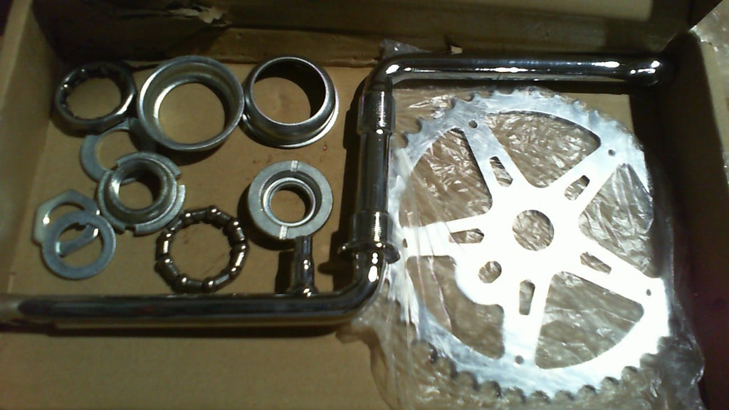USADO juego de centro americano monoblock (biela enteriza de una sola pieza) para bicicleta