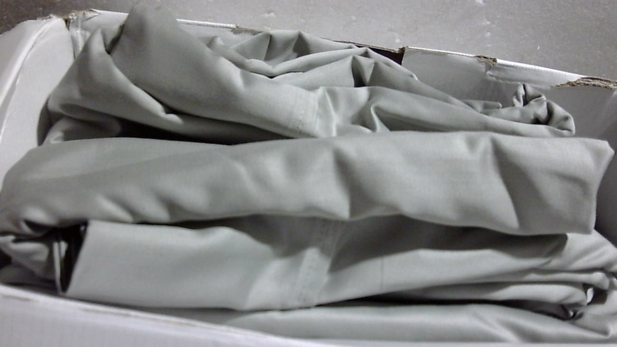 Sábanas THREAD SPREAD 100% Algodón Egipcio Queen | Serie de Lujo 1500 | Set de 4 Piezas | Gris Claro | Sedosas, Tejido Satén, Frescas y Transpirables
