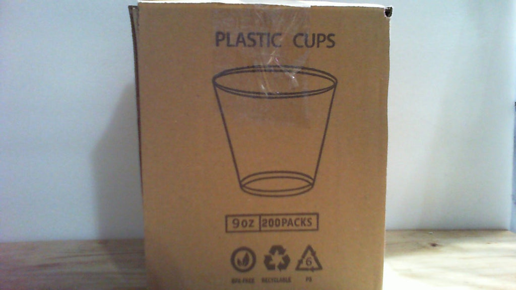 RACETOP Pack de 200 Vasos de Plastico Transparente de 9 oz | Desechables para Fiestas, Copas de Vino y Coctel