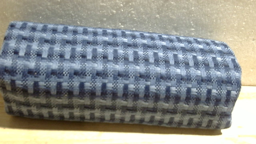 UGASA Fundas de Cojin para Exterior Impermeables | Set 2 Piezas 46x46 cm | Textura Tejida Resistente al Agua para Patio y Jardin (Azul Marino)