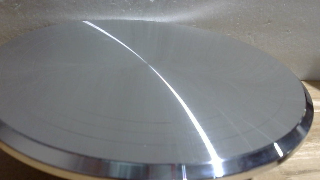 USADO Y SOLO SE INCLUYE LA BASE GIRATORIA-Set de Base Giratoria Kootek de Aluminio para Decorar Pasteles | Base de 12 Pulgadas, Espátula de 12.7 Pulgadas y 3 Alisadores de Acero Inoxidable