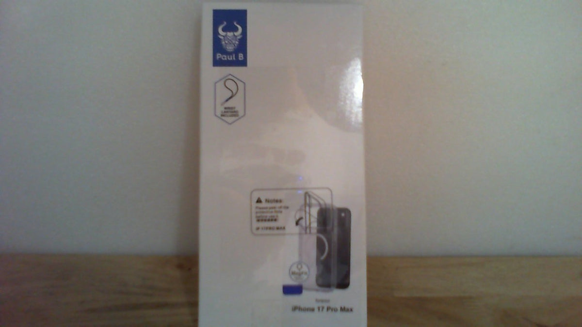 PAUL B Case para iPhone 17 Pro Max 2025 | Compatible con MagSafe | Grado Militar Probado a 13 Pies | Anti-Amarilleo Magnetico Antichoque | Transparente