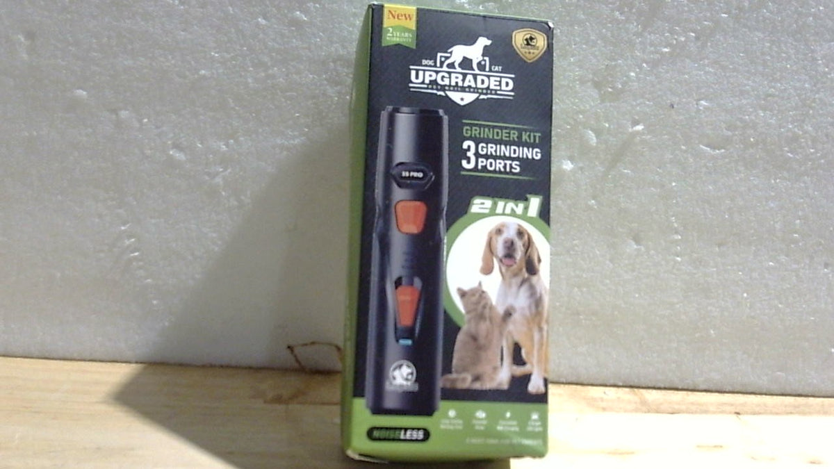 FALTA LA BOLSA-Lima de Unas Electrica Silenciosa para Perros y Gatos | 4 Luces LED, 3 Cabezales y 3 Velocidades | Recargable e Indolora para Todas las Razas