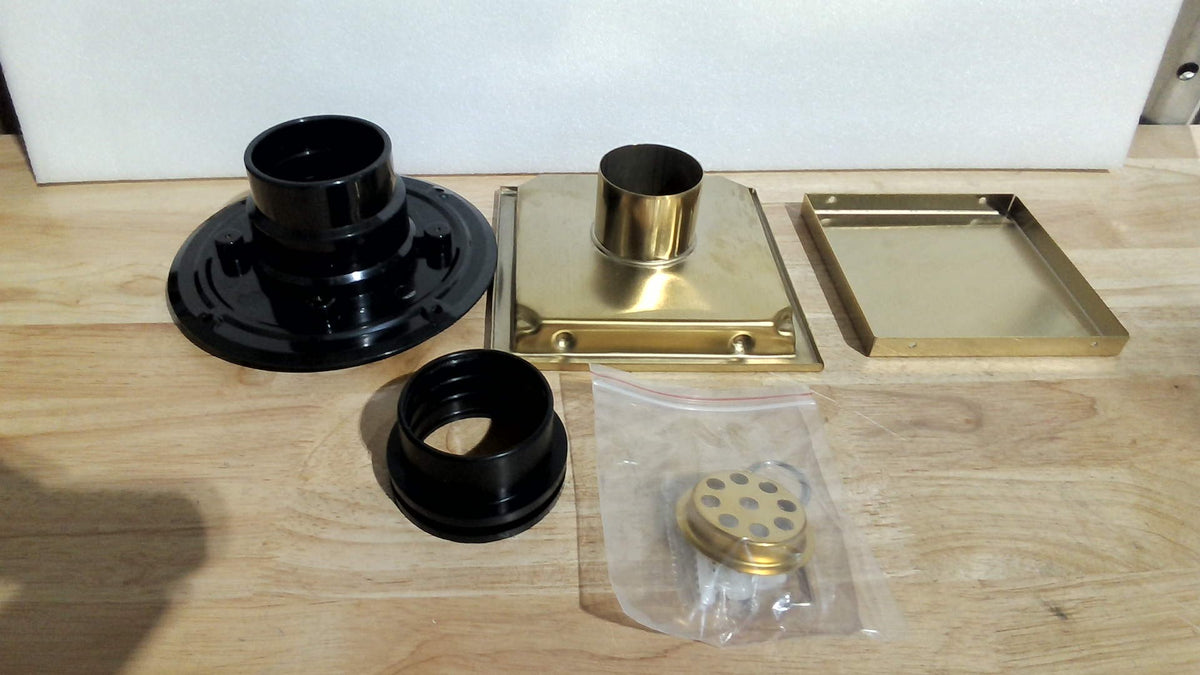 kit de drenaje o desagüe cuadrado para ducha ( articulo viene como se muestra en la segunda imagen