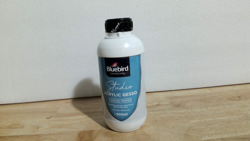 BLUEBIRD Studio Gesso Acrilico | Imprimante Liquido para Pintura Acrilica | Medium de Preparacion de Superficie | Blanco 16.9 Fl Oz ( ARTICULO VIENE COMO SE MUESTRA EN LA SEGUNDA IMAGEN )