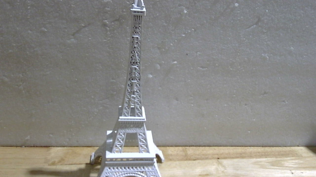 allgala Estatua Decorativa Torre Eiffel 10 Pulgadas | Aleacion de Metal | Blanco