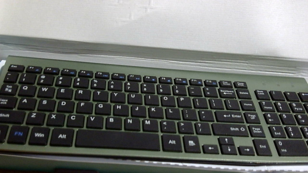 COLOR VERDE-Combo de Teclado y Mouse Inalambrico Samsers | Ultra Delgado y Recargable | Modo Dual (Bluetooth 5.0 x2 + 2.4G) | Silencioso y Compacto para Mac, iOS, Android y Windows